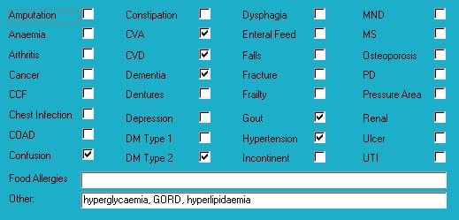 Diagnoses for Mr AAC