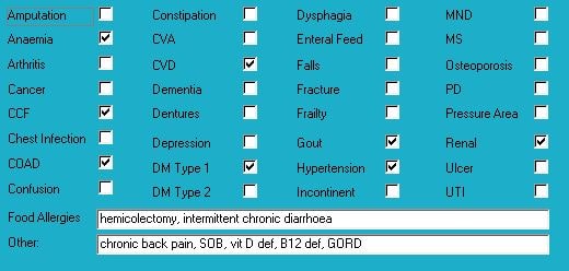 Diagnoses for Mr AAD